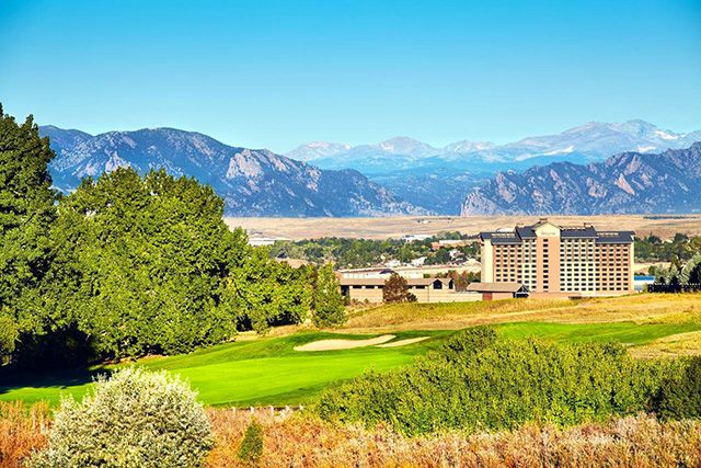 There are views in Boulder, some of which are from the Westin Westminster.
